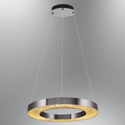 LED Pendellampa JESI LED/35W/230V 3000K diameter 60 cm silver