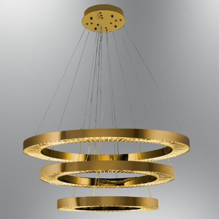 LED Pendellampa JESI LED/99W/230V 3000K Ø 100 cm Brons