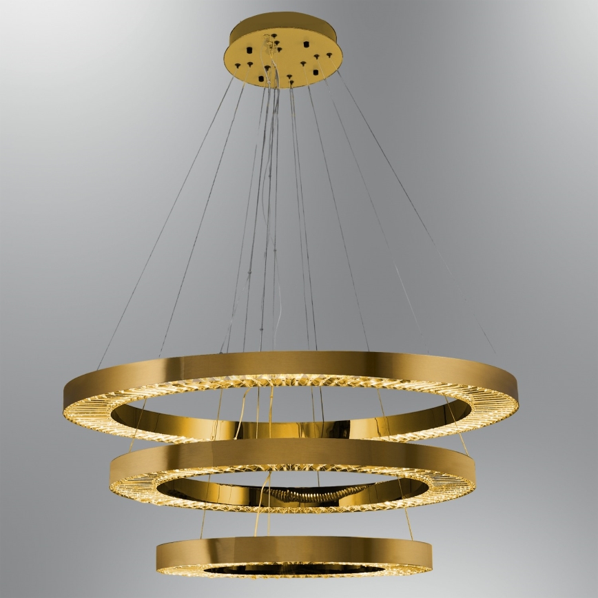 LED Pendellampa JESI LED/99W/230V 3000K Ø 100 cm Brons