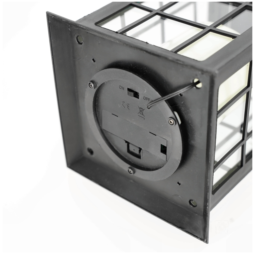 LED Pendellampa med solceller LED/0,02W/1,2V 1xAA 2700K IP44 200 mAh svart