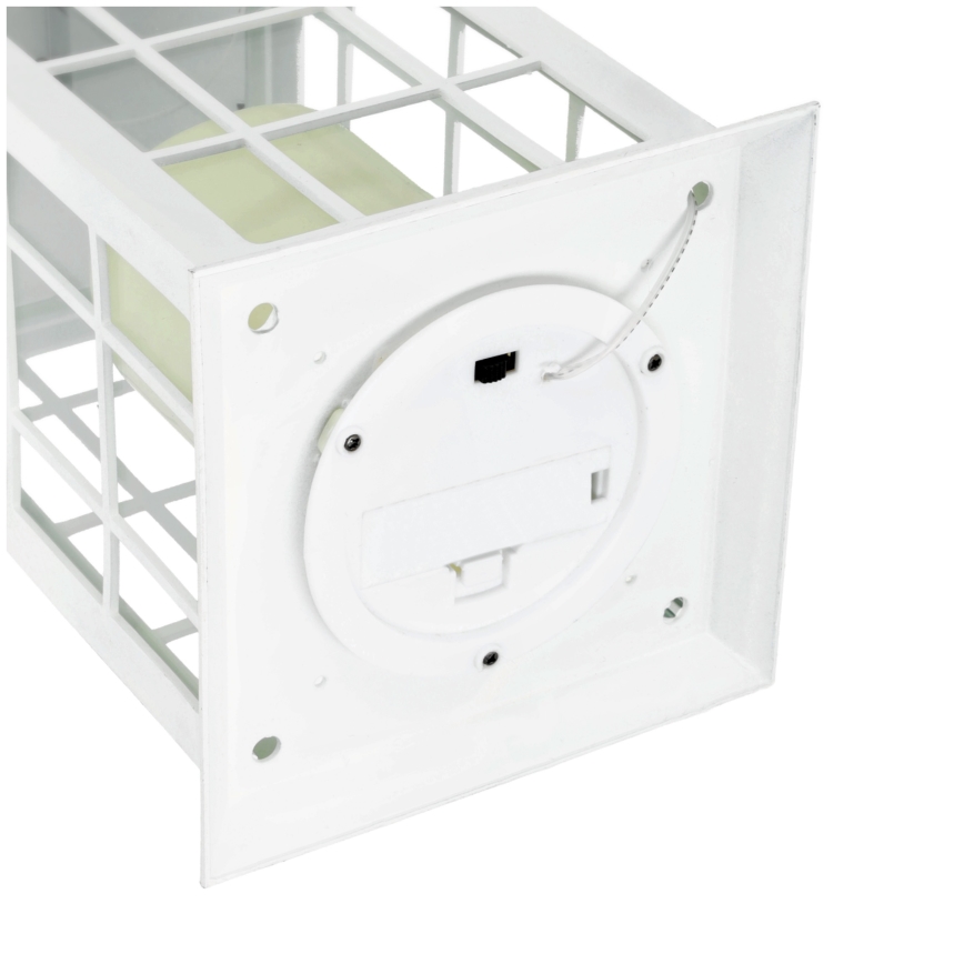 LED Pendellampa med solceller LED/0,02W/1,2V 1xAA 2700K IP44 200 mAh vit