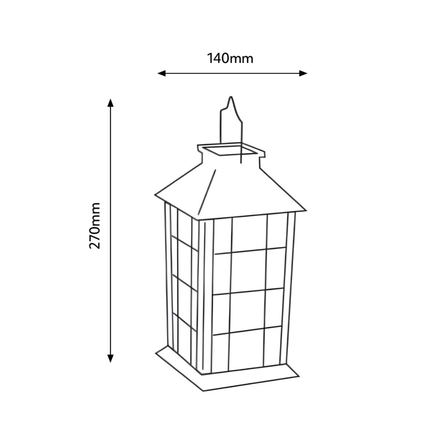 LED Pendellampa med solceller LED/0,02W/1,2V 1xAA 2700K IP44 200 mAh vit