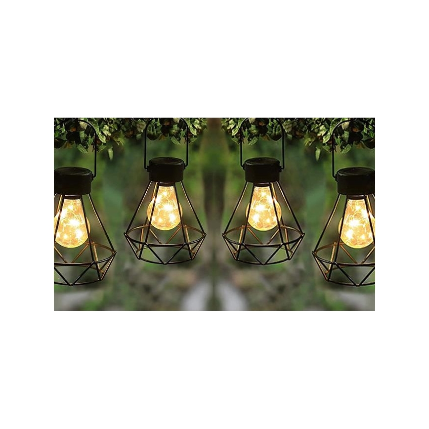 LED Pendellampa med solceller LED/0,1W/1,2V 600 mAh diameter 13 cm