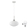 LED Pendellampe HARMA 1xE27/60W/230V dia. 30 cm matt krom/vit