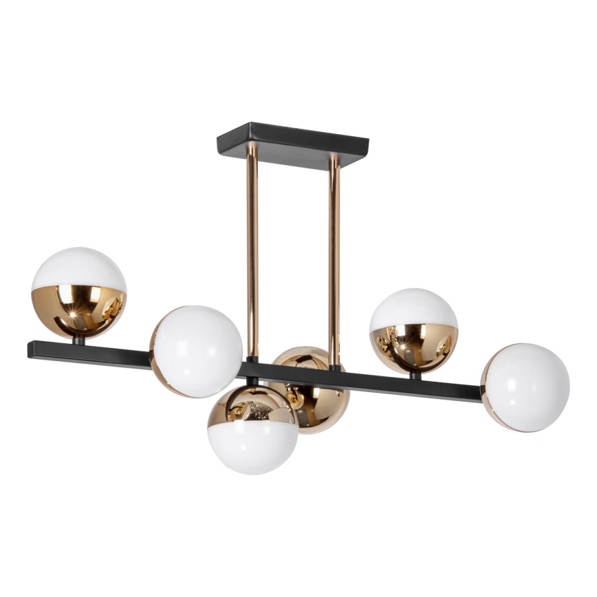 LED pendelljuskrona 6xLED/7W/230V guld/svart