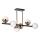 LED pendelljuskrona 6xLED/7W/230V guld/svart