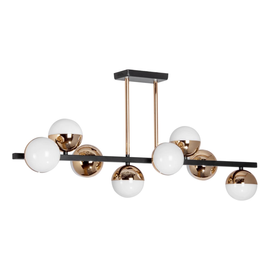 LED pendelljuskrona 8xLED/7W/230V guld/svart