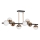 LED pendelljuskrona 8xLED/7W/230V guld/svart