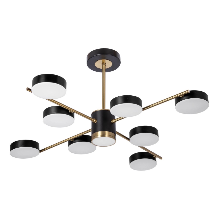LED pendelljuskrona 8xLED/7W/230V + LED/6W 3000-6000K diameter 77 cm guld/svart