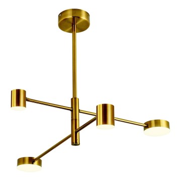 LED pendelljuskrona LED/24W/230V 3000K guld