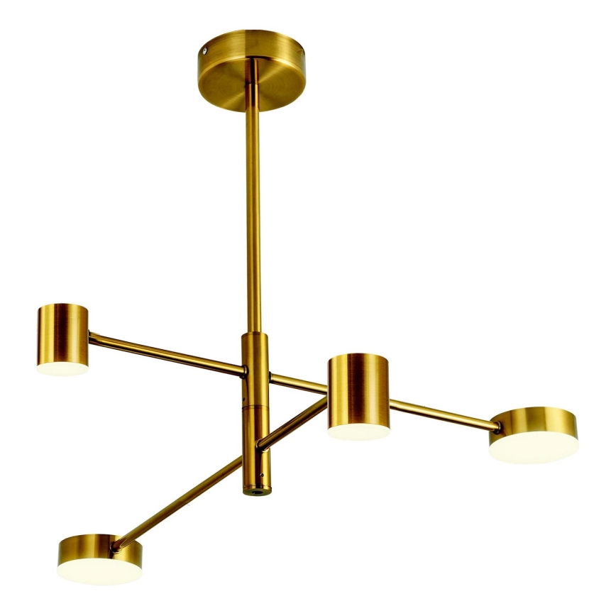 LED pendelljuskrona LED/24W/230V 3000K guld