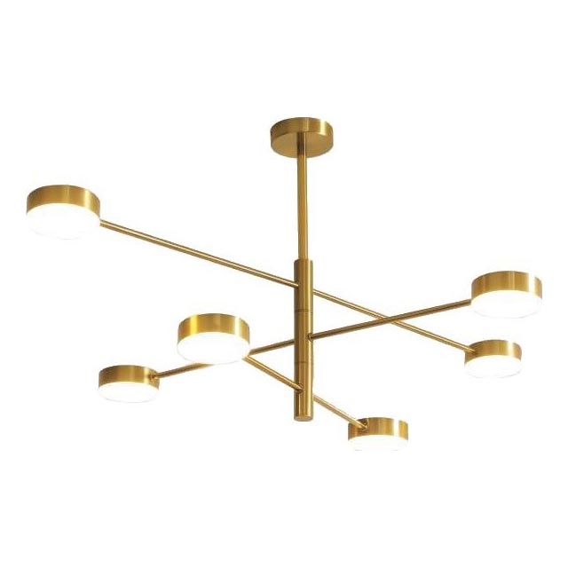 LED pendelljuskrona LED/30W/230V 3000K guld