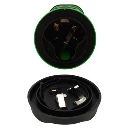 LED Portabel lampa LED/3xLR20 IP44 svart/grön+ fjärrkontroll