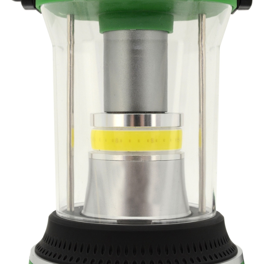 LED Portabel lampa LED/3xLR20 IP44 svart/grön+ fjärrkontroll