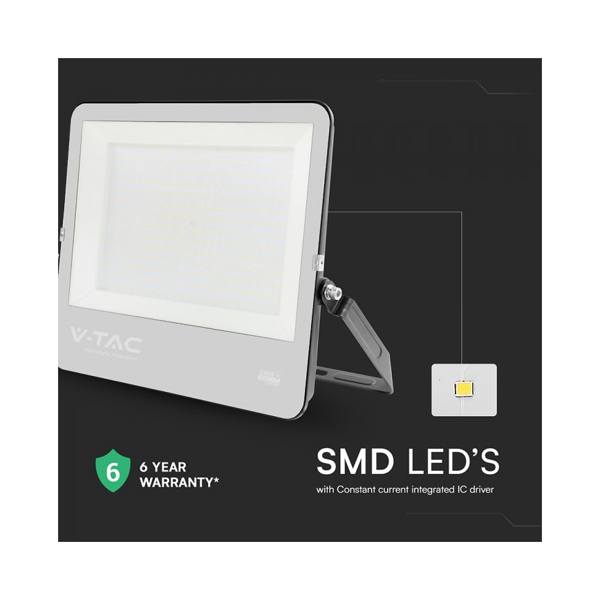 LED-reflektor LED/300W/230V 4000K IP65 svart