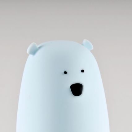 LED RGB Barn beröring liten lampa BEAR LED/0,8W/5V blå