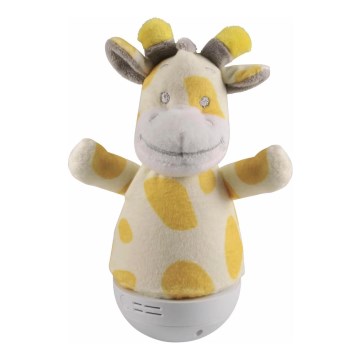 LED RGB Barnnattlampa med melodi 3xAAA/5V giraff