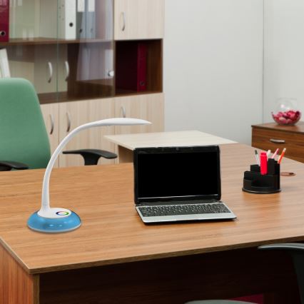 LED RGB Bordslampa COSMOS 6,5W/230V vit