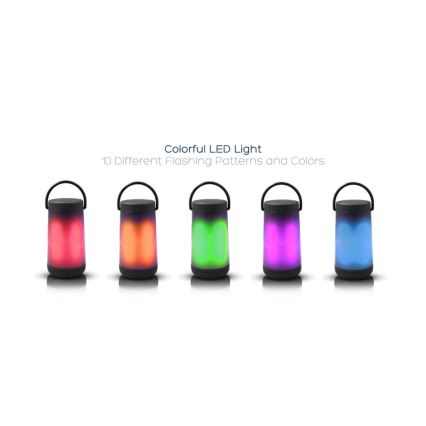LED RGB Bordslampa med Bluetooth Högtalare 5W/3,7V 2000 mAh