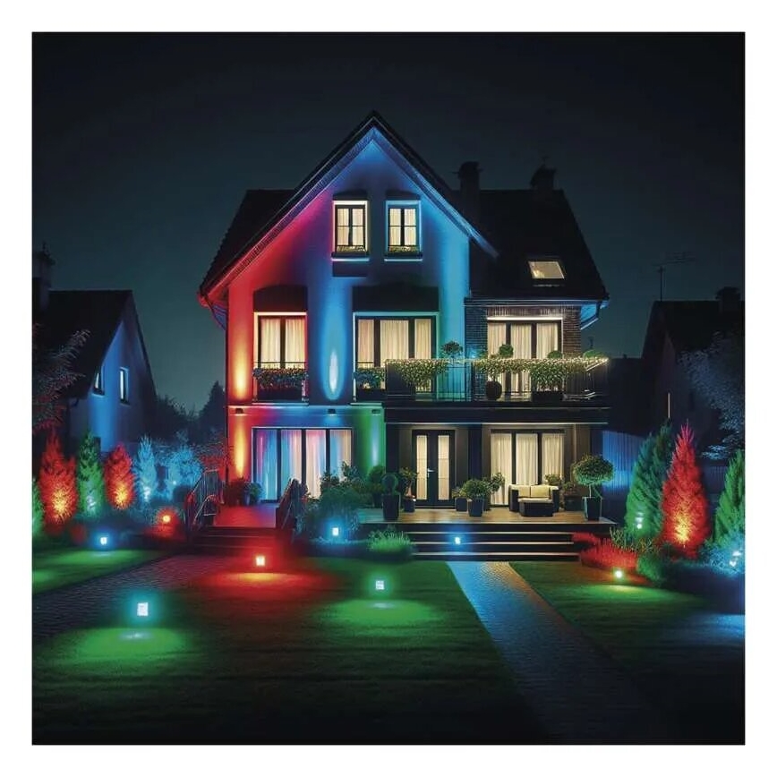 LED RGB+CCT Dimbar strålkastare GoSmart LED/20W/230V 3000-6500K IP65 Wi-Fi Tuya