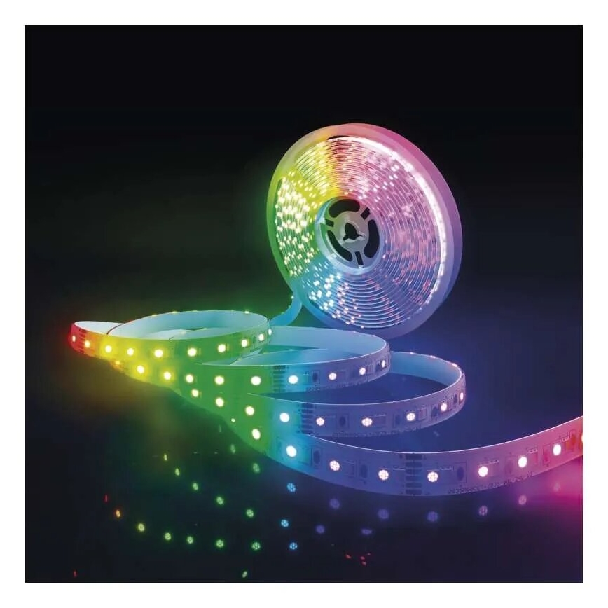 LED RGB+CCT Dimbar remsa GOSMART LED/21W/230V 5 m 2700-6500K IP44 Wi-Fi + fjärrkontroll