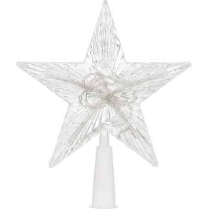 LED RGB Christmas stjärna för the tree 10xLED/2xAA 15cm
