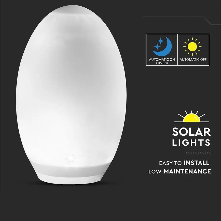 LED RGB dekorativ sollampa 0,2W/1xAA IP44
