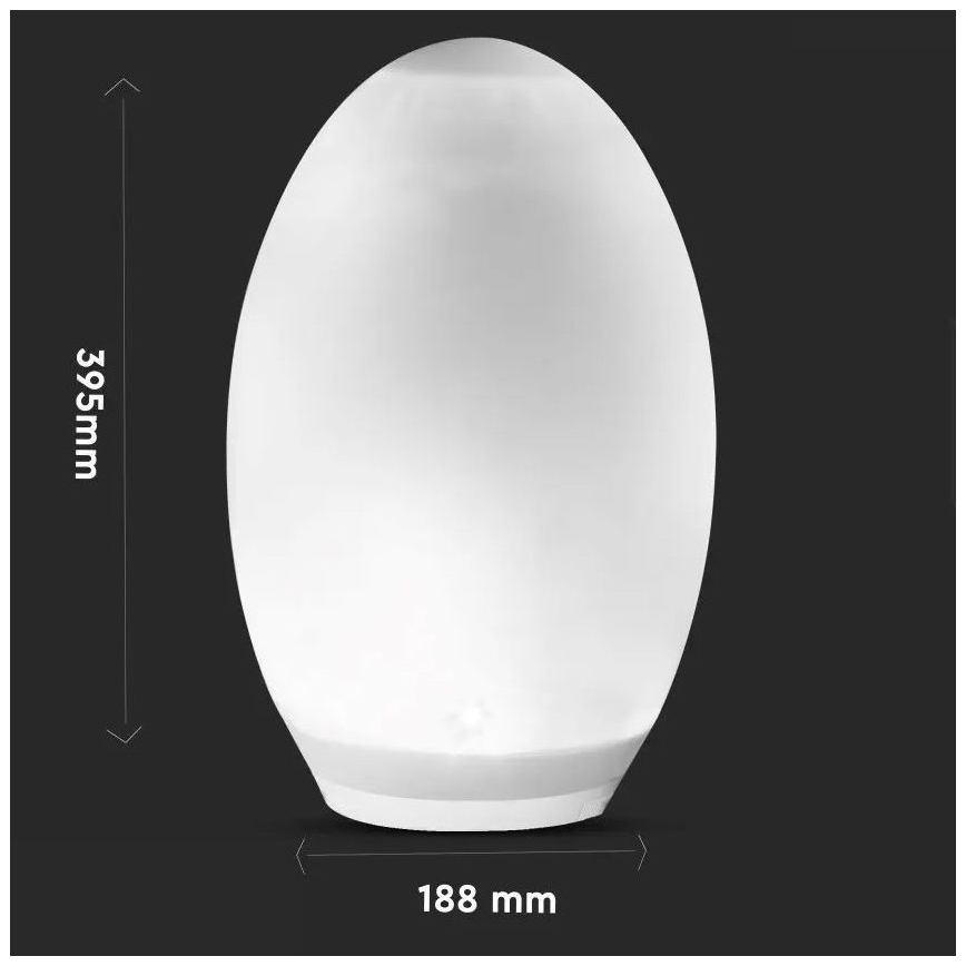 LED RGB dekorativ sollampa 0,2W/1xAA IP44