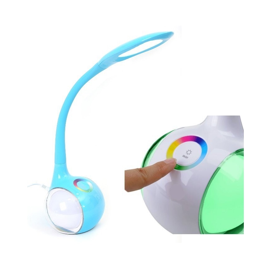 LED RGB Dimbar Bordslampa LED/7W/230V blå