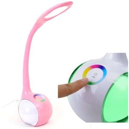 LED RGB Dimbar Bordslampa LED/7W/230V rosa