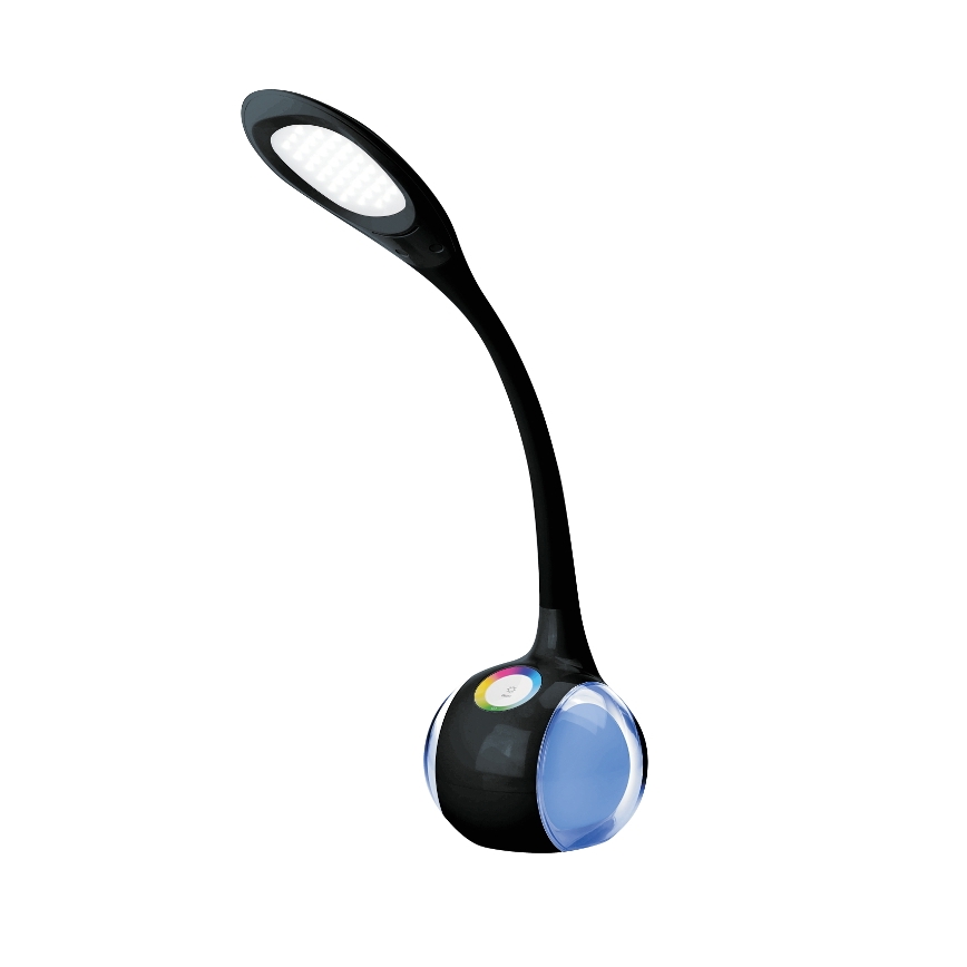 LED RGB Dimbar Bordslampa LED/7W/230V svart