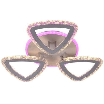 LED RGB dimbar fäst ljuskrona LED/45W/230V 3000-6500K + fjärrkontroll