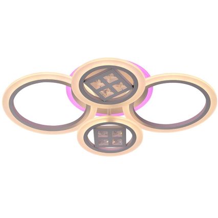 LED RGB dimbar fäst ljuskrona LED/50W/230V 3000-6500K + fjärrkontroll