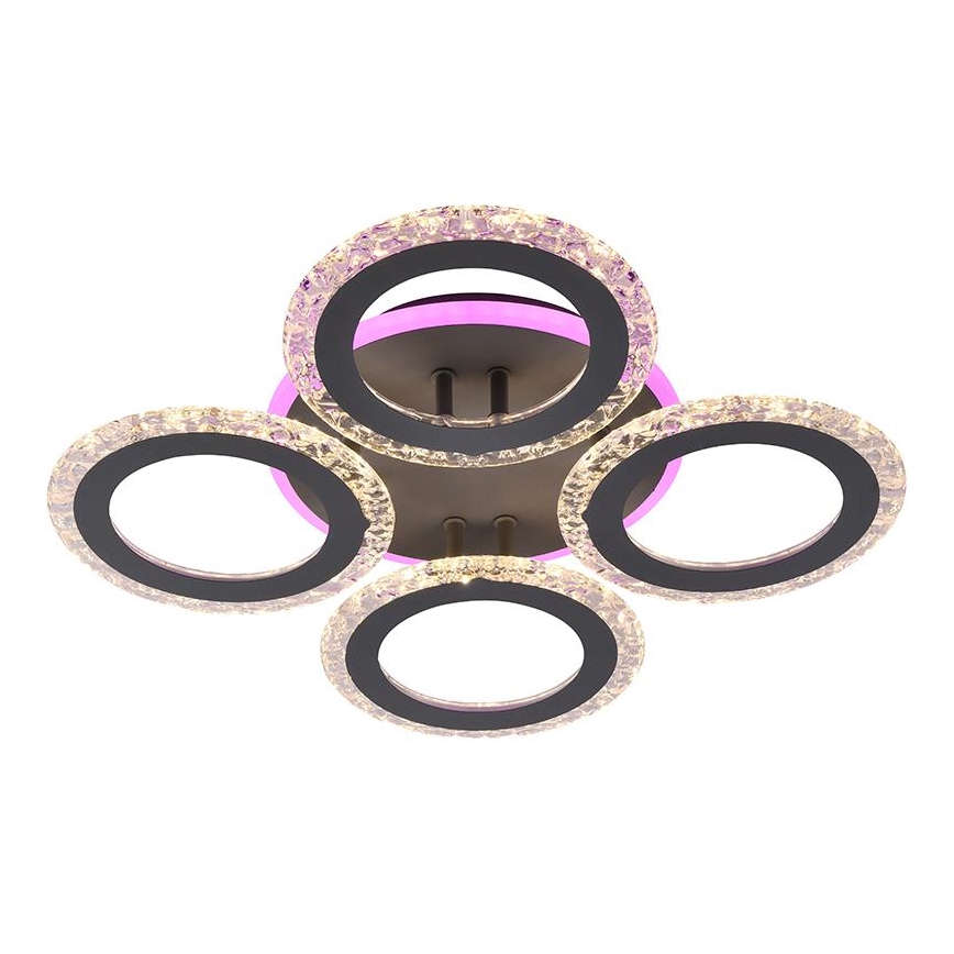 LED RGB dimbar fäst ljuskrona LED/55W/230V 3000-6500K + fjärrkontroll