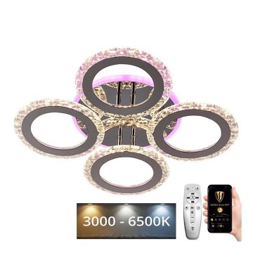 LED RGB dimbar fäst ljuskrona LED/55W/230V 3000-6500K + fjärrkontroll
