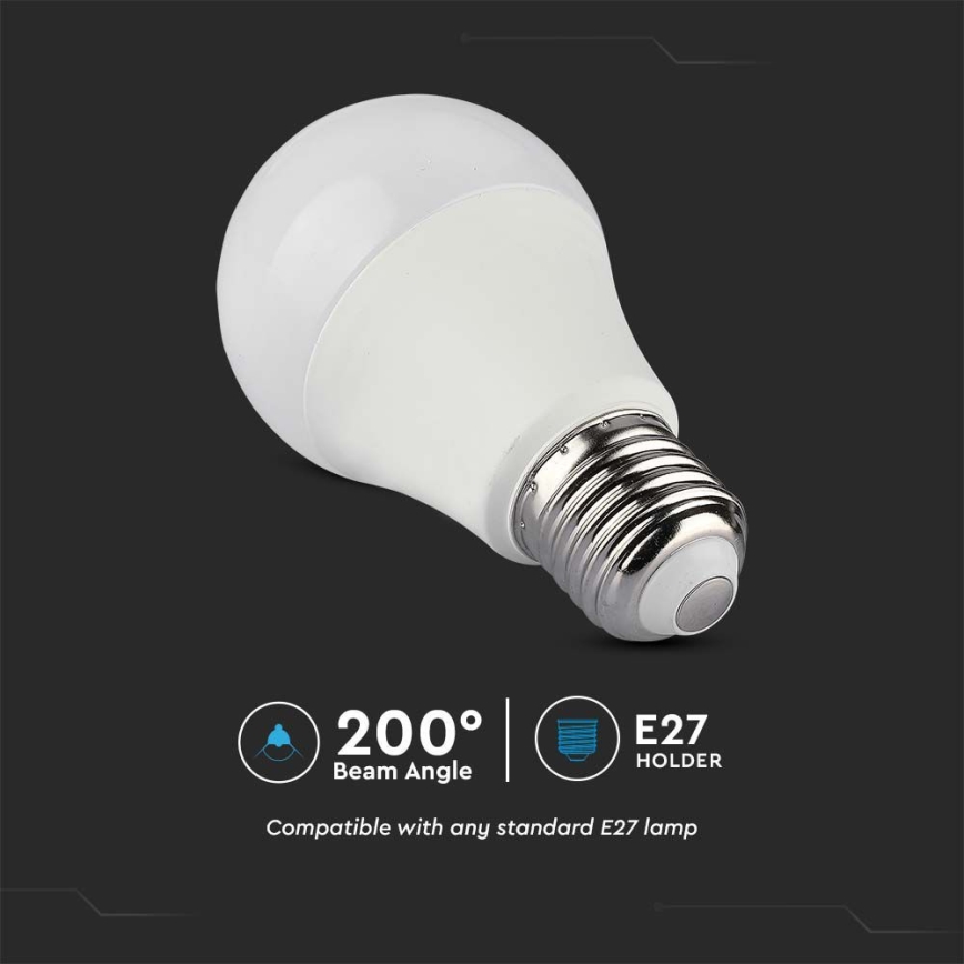 LED RGB dimbar glödlampa A60 E27/8,5W/230V 4000K + fjärrkontroll