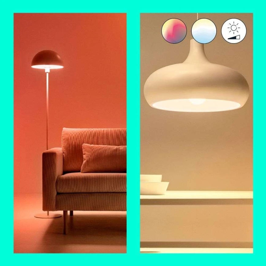 LED RGB dimbar glödlampa G95 E27/11W/230V 2200-6500K Wi-Fi - WiZ