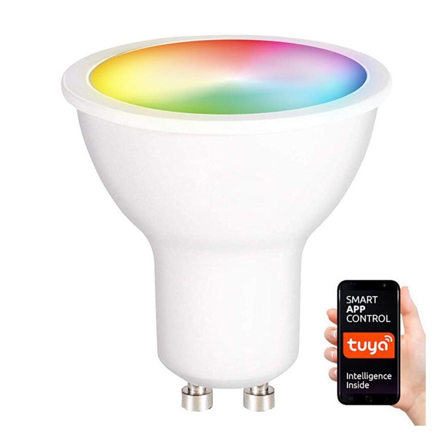 LED RGB Dimbar glödlampa GU10/5W/230V 2700-6500K Wi-Fi Tuya