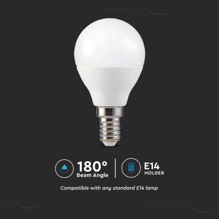 LED RGB dimbar glödlampa P45 E14/4,8W/230V 3000K + fjärrkontroll