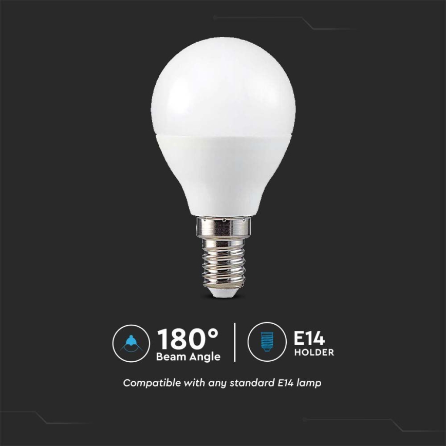 LED RGB dimbar glödlampa P45 E14/4,8W/230V 3000K + fjärrkontroll