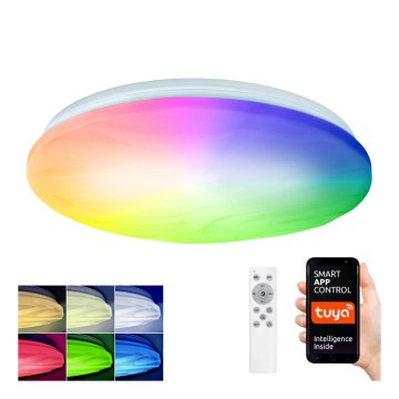 LED RGB Dimbar lampa WAVE LED/30W/230V Wi-Fi Tuya + fjärrkontroll