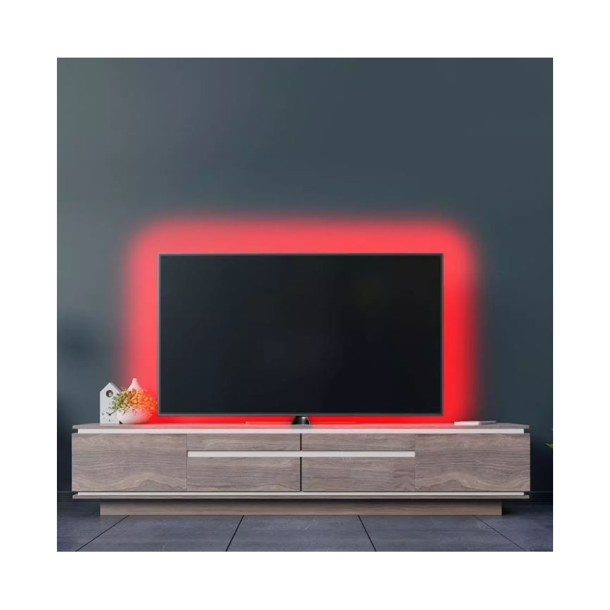 LED RGB Dimbar ljusslinga 2x5m LED/4,8W/230V + Fjärrstyrd