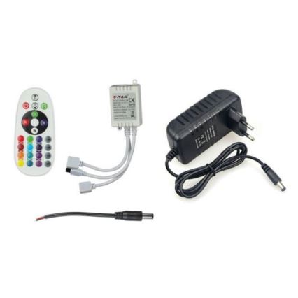 LED RGB Dimbar ljusslinga 2x5m LED/4,8W/230V + Fjärrstyrd