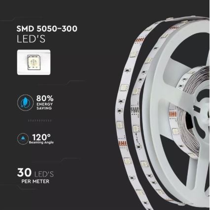 LED RGB Dimbar ljusslinga 2x5m LED/4,8W/230V + Fjärrstyrd