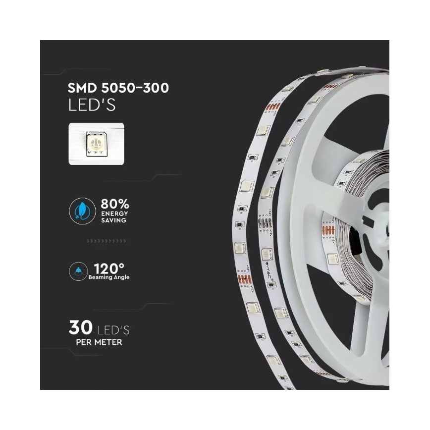 LED RGB Dimbar ljusslinga 2x5m LED/4,8W/230V + Fjärrstyrd