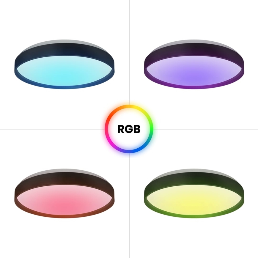 LED RGB dimbar taklampa RINGO LED/36W/230V + fjärrkontroll