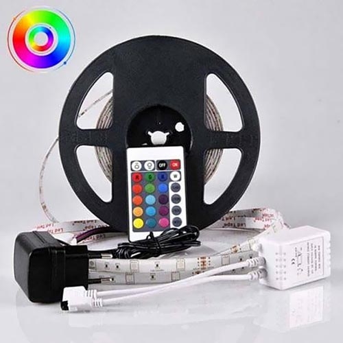 LED RGB Dimbar utomhus ljusslinga 5m LED/14W/12V IP65
