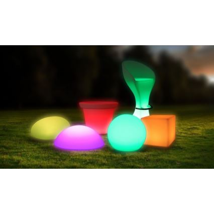 LED RGB Dimbar Utomhuslampa LED/1W/230V 30cm IP67