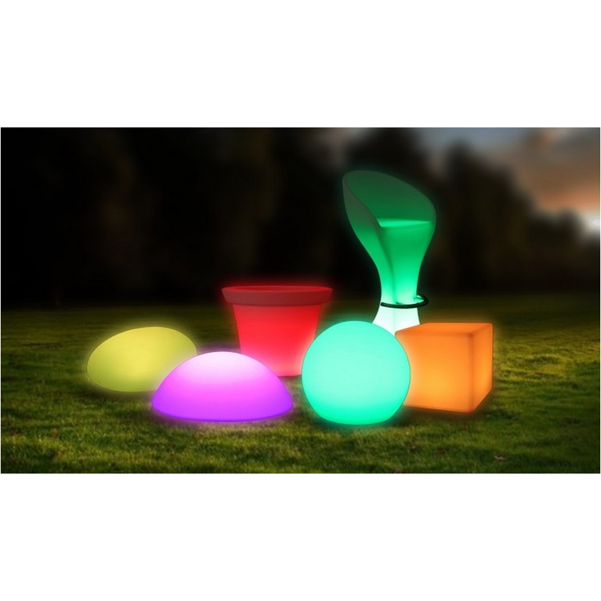 LED RGB Dimbar Utomhuslampa LED/1W/230V 30cm IP67