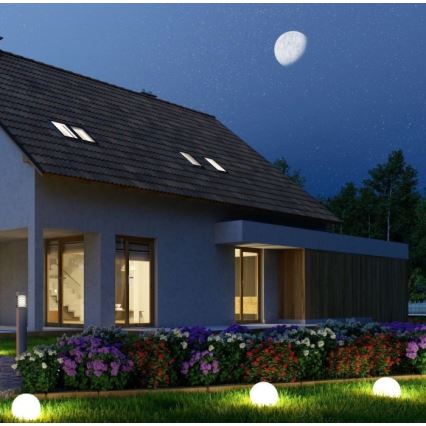 LED RGB Dimbar Utomhuslampa LED/1W/230V 30cm IP67